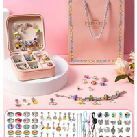 66Pcs Charm Bracelet Jewerly Making Kit DIY Bracelet - Thumbnail 5