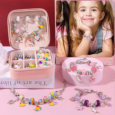 66pcs charm bracelet jewerly making kit diy bracelet - Thumbnail 1