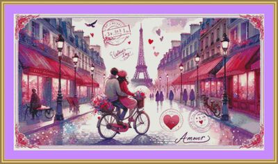 Amour 3 Cross Stitch Pattern