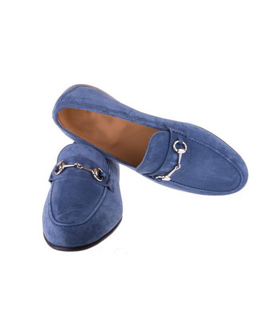 Blue Suede Dress Shoes 7-13US Handmade Edition