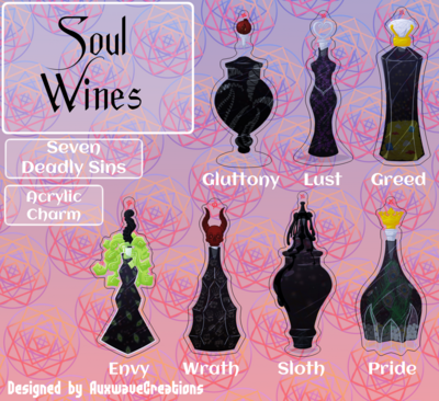 Soul Wine Keychains