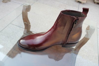 Bespoke Handmade Brown Zipper Ankle High Jodhpur Boot