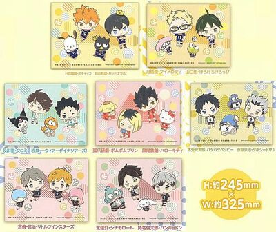 Haikyuu!! x Sanrio Lunch Mat by Takara TOMY A.R.T.S (Hinata, Kageyama, Oikawa, Iwaizumi, Atsumu, Osamu, Shinsuke Kita, Rintaro Suna