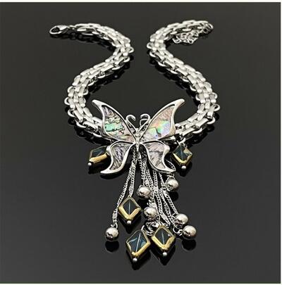 Tassel Butterfly Clavicle Chain Necklace