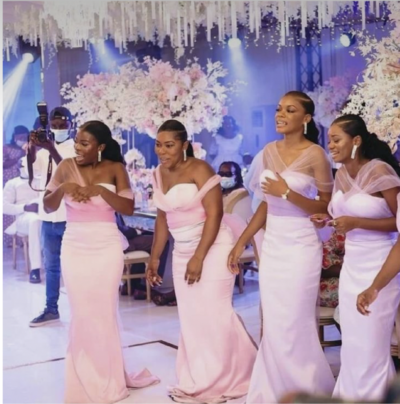 Pink Bridesmaid Dresses Mermaid for Wedding Party