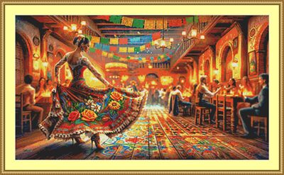 Mexican Dancer Cross Stitch Pattern