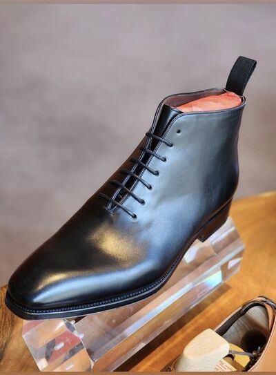 Handmade Black Edition Specially Designed Lace Up Boot