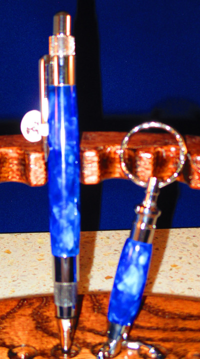 # 188 Blue click and matching keyring