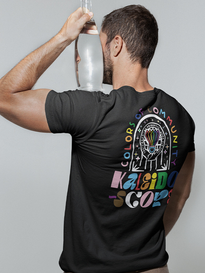 KC Pride Kaleidoscope Black Unisex T-shirt