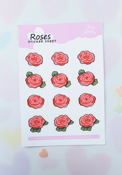 Rose Sticker Sheet