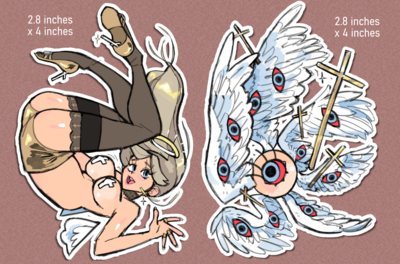 biblical and booblical angel two pack