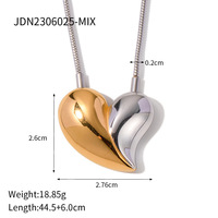 Fashion Lover Heart Jewellery SET (earrings + necklace) - Thumbnail 4