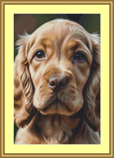 Cocker Spaniel Cross Stitch Pattern