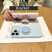 Liquid Silicone Case With Stand For iPhone 15 14 13 IPS625 - Thumbnail 6