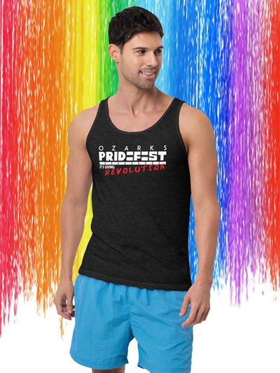 Ozark Pride 2024 Dark Heather Unisex Tank Top