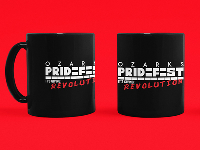Ozark Pridefest Black Glossy Mug