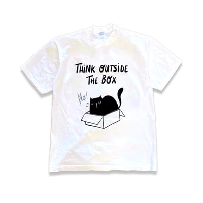 THINK OUT OF THE BOX T SHIRT
