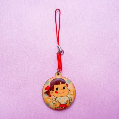 Retro Anime Charm: PEKO CHAN Phone Chain - Vintage Japanese Bag Keychain