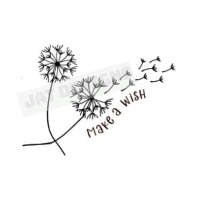 Dandelion Make a Wish SVG