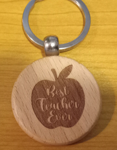 #75 Best Teacher Ever Keyring