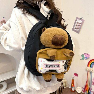Cute Capybara Doll Backpack