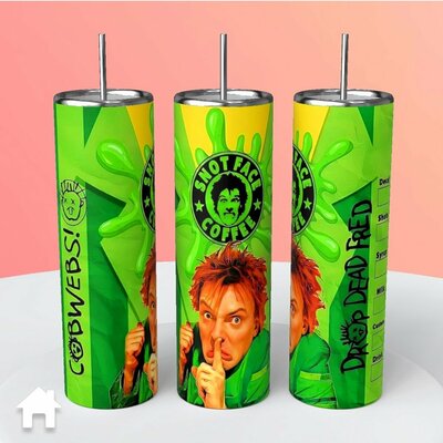 Drop Dead Fred Snot Face Coffee x Starbucks type tumbler
