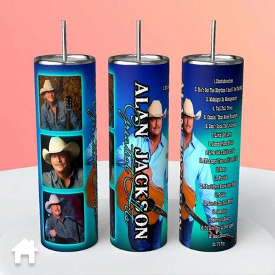 Alan Jackson Greatest Hits tumblers