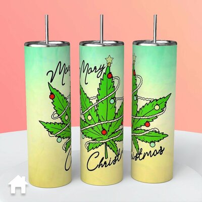 Christmas Marijuana "Mary Christmas" Tumbler