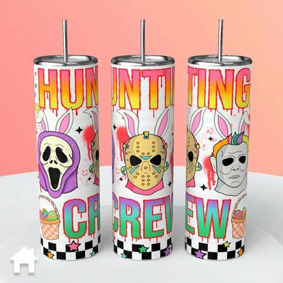 Easter Hunting Crew Horror Icons Tumbler - Jason Michael Ghostface