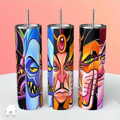Disney Villains Hades Scar Jafar Hook tumbler