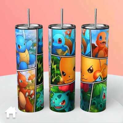 Pokémon Cartoon Strip Layout tumbler