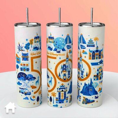 Walt Disney World 50 Anniversary Tumbler