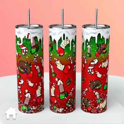 Colorful Christmas Penises Tumbler