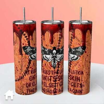 Silence of the Lambs Lotion Moth Tumbler