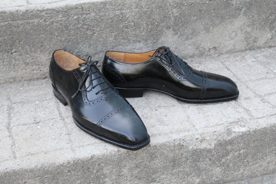 Crafted Leather Classic Men Black Calf Leather Dress Shoes