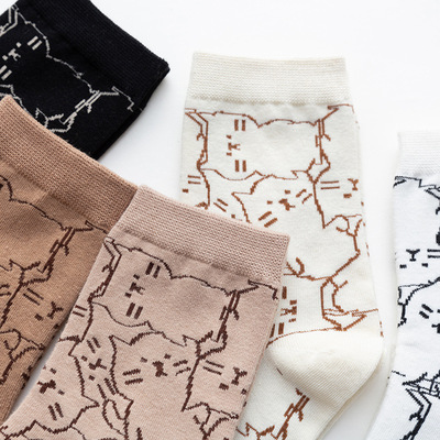 5pairs Japanese Cats Socks