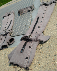 OOAK Upcycled Denim Gloves + Choker - Thumbnail 5