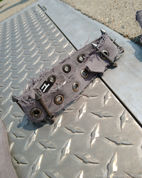 OOAK Upcycled Denim Gloves + Choker - Thumbnail 4