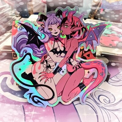 6x6 tsulala x zambicandy holo sticker - Thumbnail 2
