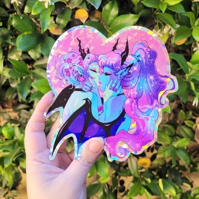 6x6 kissing inch prism sticker - Thumbnail 4