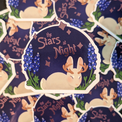 The stars at night sticker