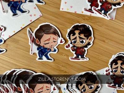 Chibi Hannigram sticker set