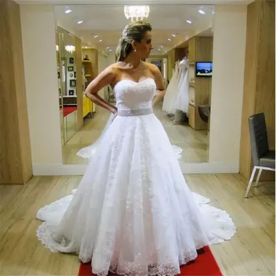 Sweetheart Tulle Wedding Gown Weeding Weding Bridal Bride Dresses Wedding dress Lace Wedding Dresses Ball Gown