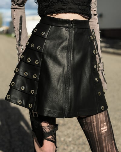 OOAK Collateral Damage Skirt - Olive