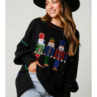 Sweet sequined thickened all-match top long-sleeved sweater - Thumbnail 7
