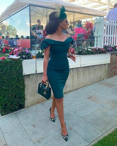 Dark Green Sheath Simple Mother of the Bride/Groom Dress