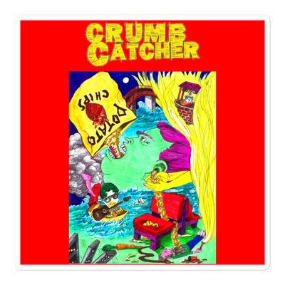 Crumb Catcher collage stickers orange