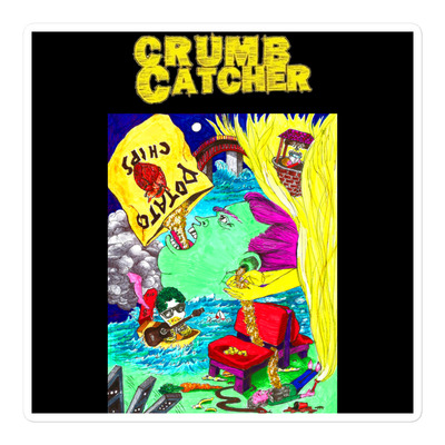 Crumb Catcher collage stickers black
