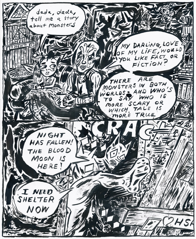 BOTTOMLESS PIT COMIC page 28 "MONSTERS"