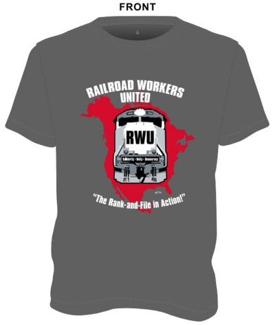 RWU T-shirt CHARCOAL - Logo on front